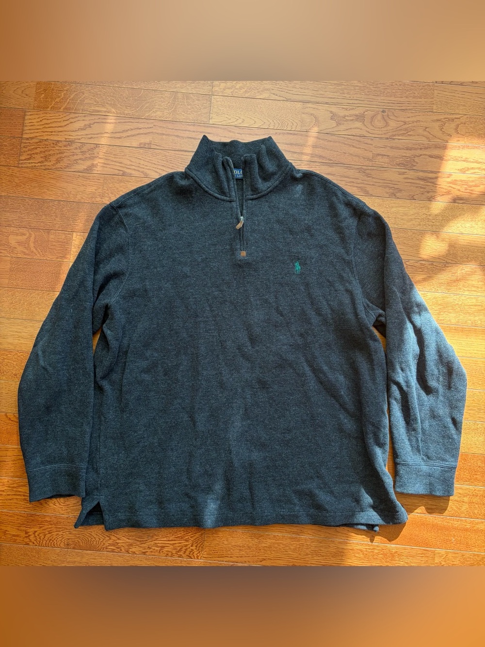 Polo Ralph Lauren Quarter Zip Sweater Gray